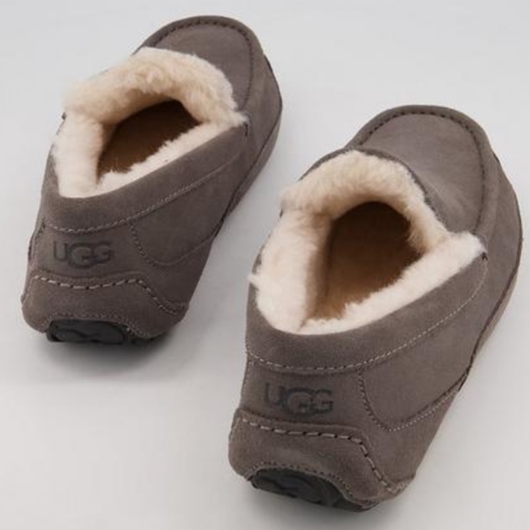 New UGG Australia Ascot Charcoal Gray Sheepskin Slippers Shoes main image 6